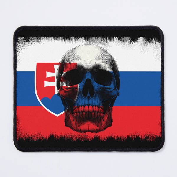 Item preview, SLOVAKIA SKULL FLAG NATION RAREART COUNTRY HALLOWEEN #ogirdor designed and sold by ogirdorgraphics.