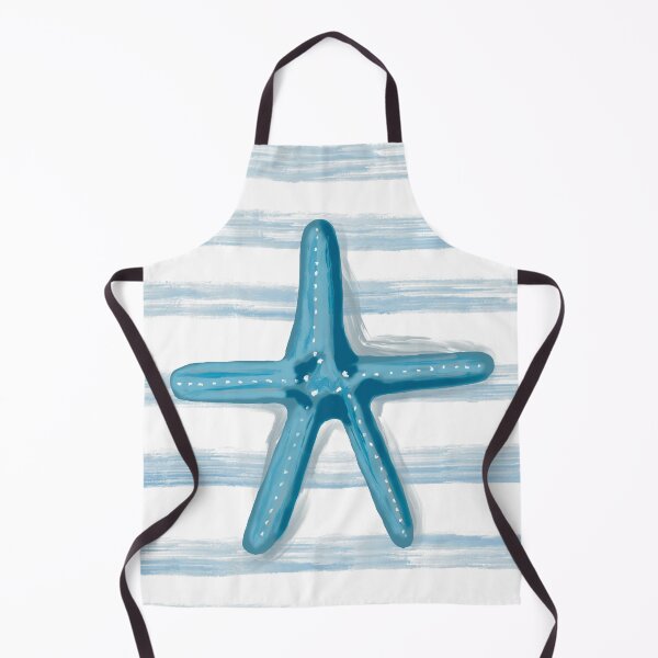 Item preview,  Blue Starfish with Blue Stripes designed and sold by K Jolly Art .