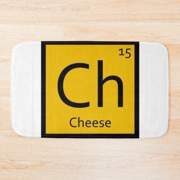 Item preview, Cheese Periodic Table Science Humor Graphic Sticker designed and sold by socialarmour.
