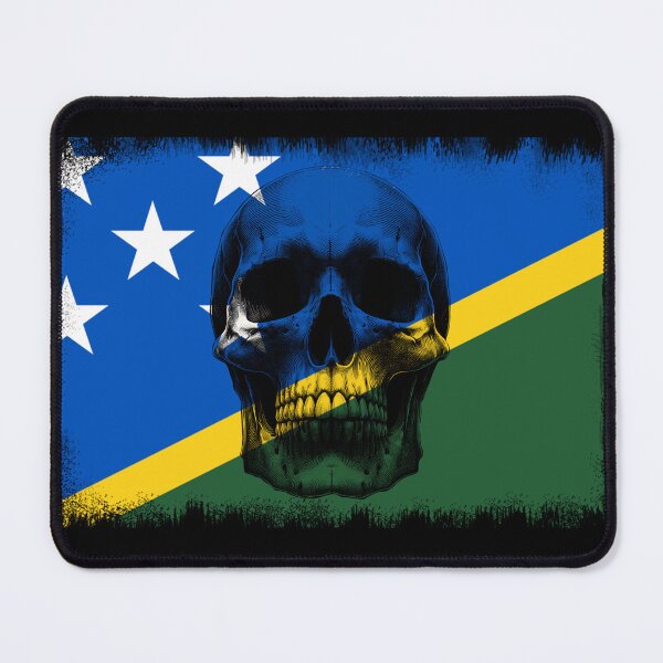 Item preview, SOLOMON ISLANDS SKULL FLAG NATION RAREART COUNTRY HALLOWEEN #ogirdor designed and sold by ogirdorgraphics.
