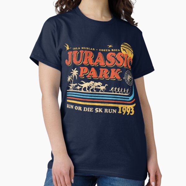 Item preview, Dinosaur Park Run or Die 1993 Worn designed and sold by Alema Art.