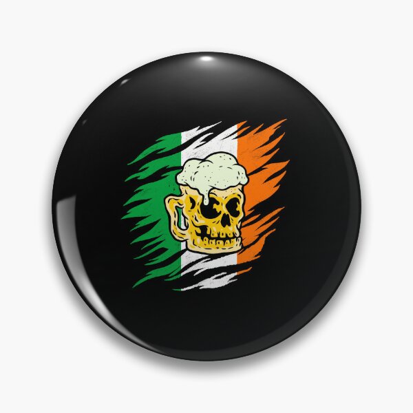 Artikelvorschau, Lustiges Skelettbier: Irish Flag Skull Brew entworfen und verkauft von ImaginarStore.