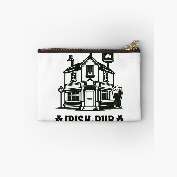 Item preview, Traditional Irish Pub with Shamrock and Beer designed and sold by theartfulaspie.
