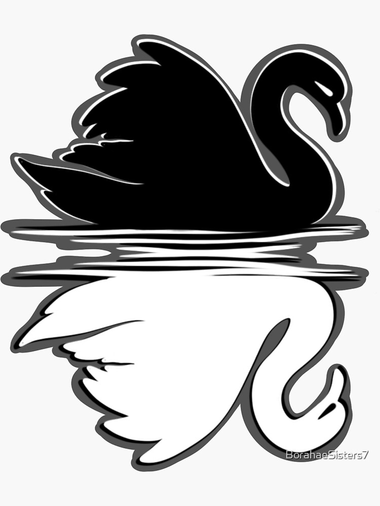 Thumbnail 3 von 3, Sticker, ~schwarzer Schwan~ designt und verkauft von BorahaeSisters7.
