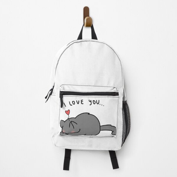 Item preview, Cute Gray Cat I Love You designed and sold by LiberumAqua.