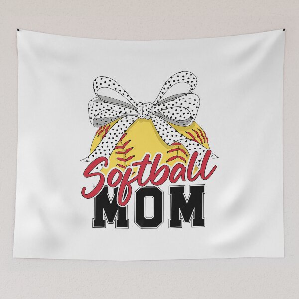 Item preview, Softball Mama Coquette Bow Art For Women Retro Softball Mom Premium designed and sold by facegm.