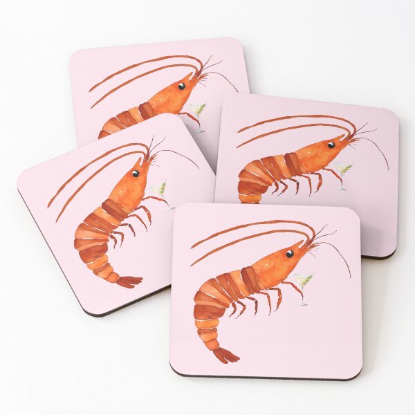 Item preview, Martini Shrimp - Watercolor Art, Shrimp Tini, Cocktail designed and sold by Magnolia Valley Art.