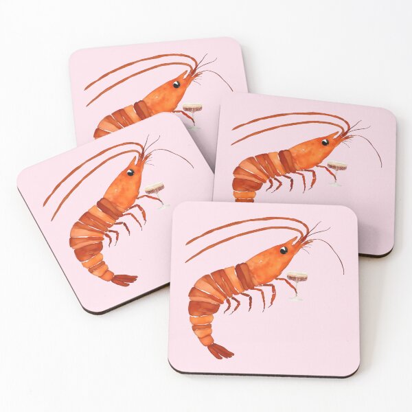 Item preview, Espresso Martini Shrimp - Watercolor Art, Shrimp Tini, Cocktail designed and sold by Magnolia Valley Art.