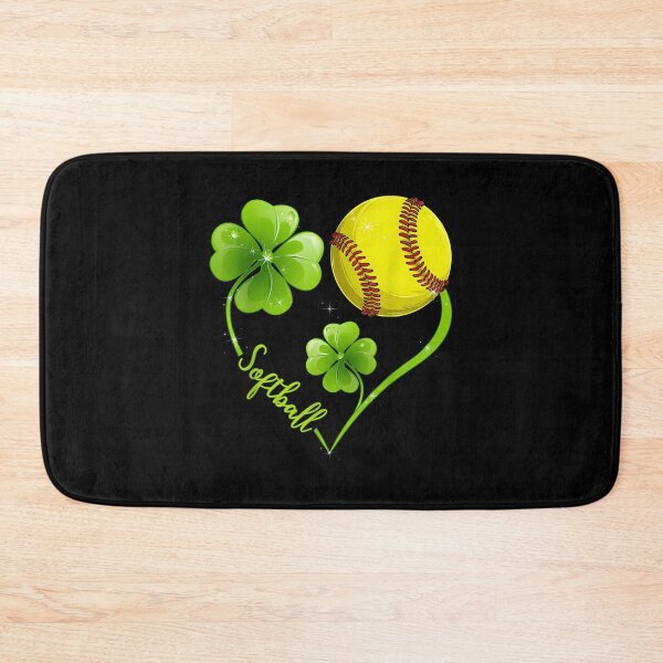 Item preview, Funny Softball Lover Shamrock Clover Heart St Patrick_S Day designed and sold by facegm.