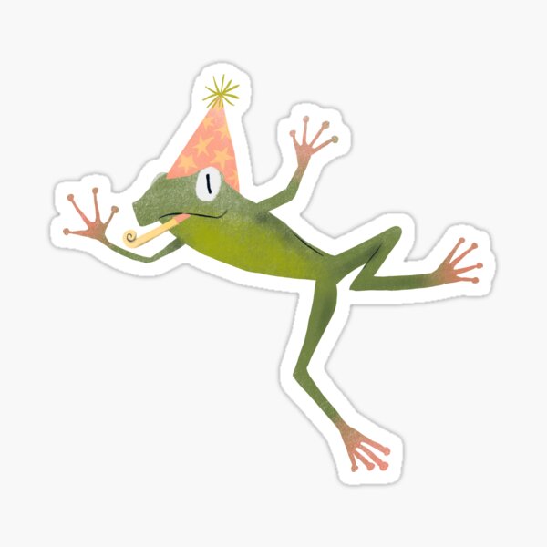 Item preview, Party Frog designed and sold by SuperFoxStudio.