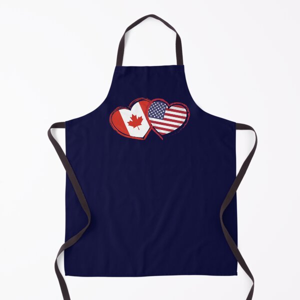 Item preview, Canadian American Friendship Together Canada USA Flag Hearts designed and sold by LEILA ART SPACE.