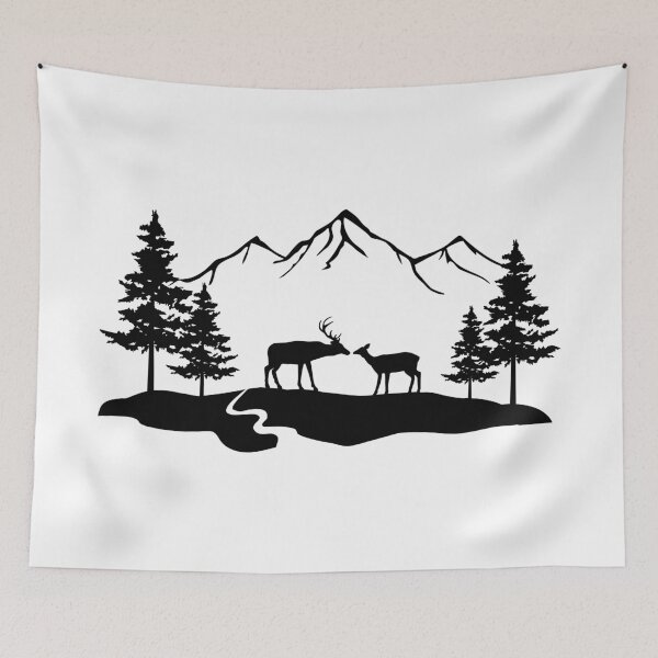 Artikelvorschau, Hirschpaar Bock und Hirschkuh entworfen und verkauft von MagnoliaLake.