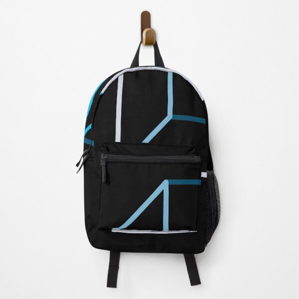 Item preview, Geomety, blue cube outline designed and sold by Revolution Australia.