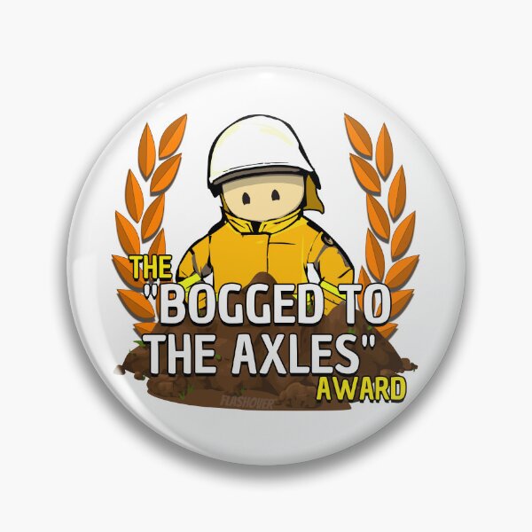 Item preview, The Bogged to the Axles award (White Helmet) designed and sold by Flashover.