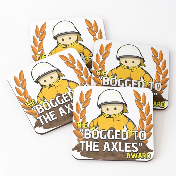 Item preview, The Bogged to the Axles award (White Helmet) designed and sold by Flashover.