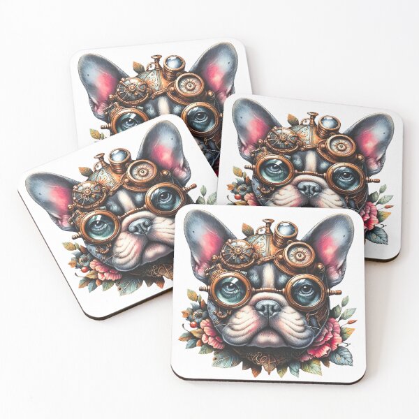 Item preview, Steampunk Frenchie designed and sold by Janet Morley.