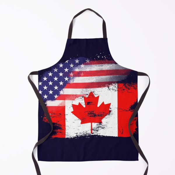 Item preview, Canadian American Friendship Together Hybrid Canada USA Flag designed and sold by LEILA ART SPACE.