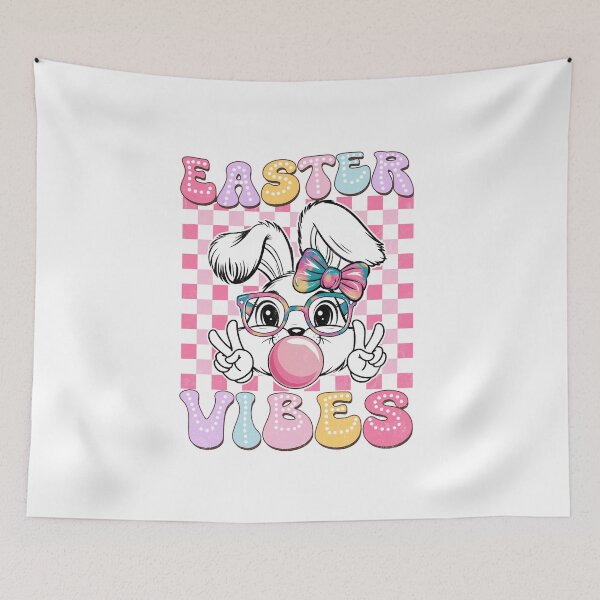 Item preview, Retro Groovy Easter Vibes Bunny Rabbit Easter Women Girl Kid designed and sold by diyoor.