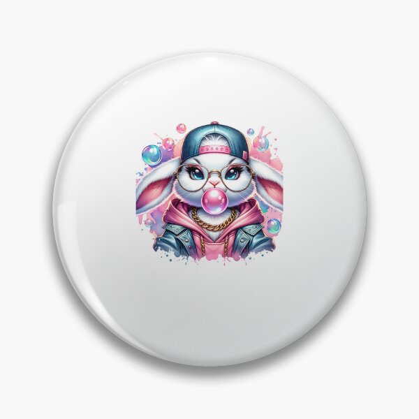 Item preview, Cool Bunny Blowing a Bubble Gum Easter Day designed and sold by diyoor.