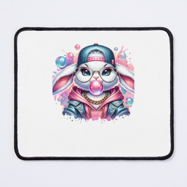 Item preview, Cool Bunny Blowing a Bubble Gum Easter Day designed and sold by diyoor.