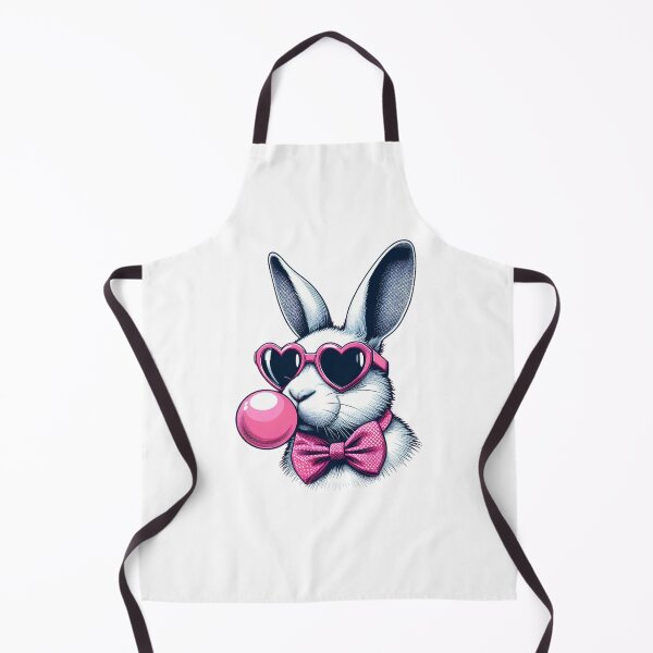 Item preview, Cute Girl Bunny Glasses Pink Bow Bubble Gum Rabbit Lovers designed and sold by diyoor.
