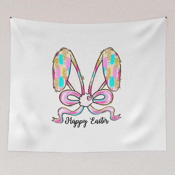 Item preview, Easter Bunny Coquette Bow Happy Easter Girls Women designed and sold by diyoor.