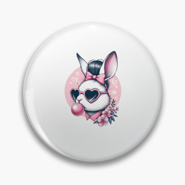 Item preview, Easter Bunny Face Heart Glasses And Bubblegum designed and sold by diyoor.