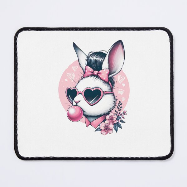 Item preview, Easter Bunny Face Heart Glasses And Bubblegum designed and sold by diyoor.