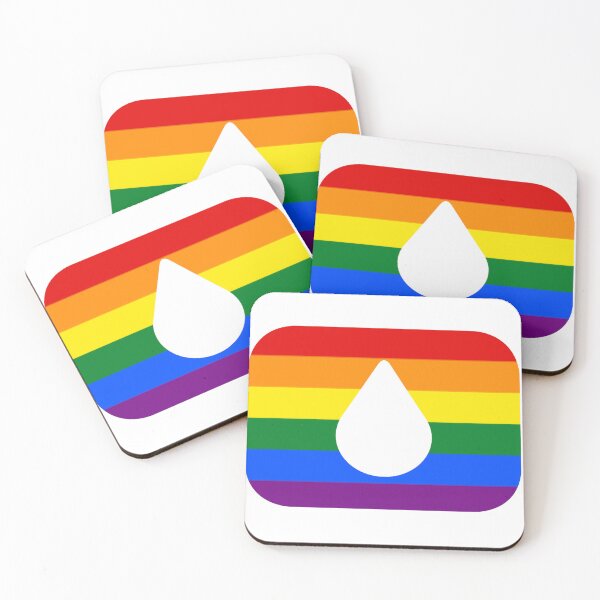Item preview, Lumon Water Drop Logo Gay Pride Flag Severance designed and sold by eckstickers.