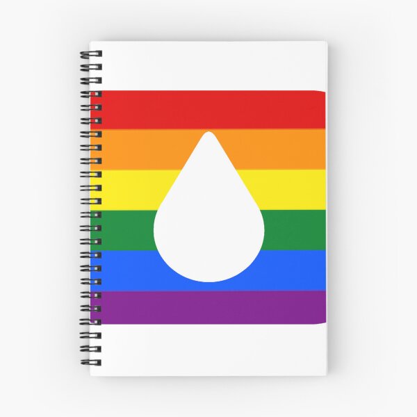 Item preview, Lumon Water Drop Logo Gay Pride Flag Severance designed and sold by eckstickers.