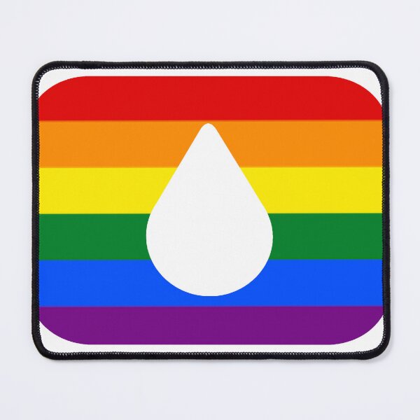 Item preview, Lumon Water Drop Logo Gay Pride Flag Severance designed and sold by eckstickers.