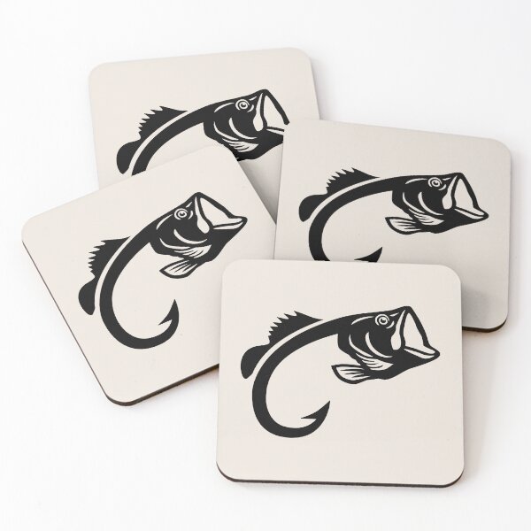 Item preview, Fishing Hook Bass Sticker designed and sold by BlueSkyTheory.