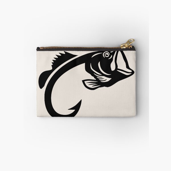 Item preview, Fishing Hook Bass Sticker designed and sold by BlueSkyTheory.