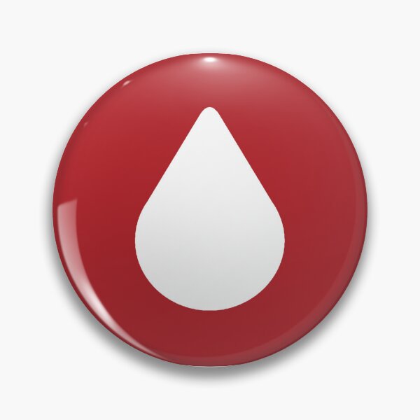 Item preview, Red Aesthetic Lumon Water Drop designed and sold by eckstickers.