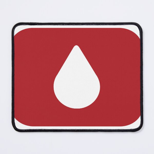 Item preview, Red Aesthetic Lumon Water Drop designed and sold by eckstickers.