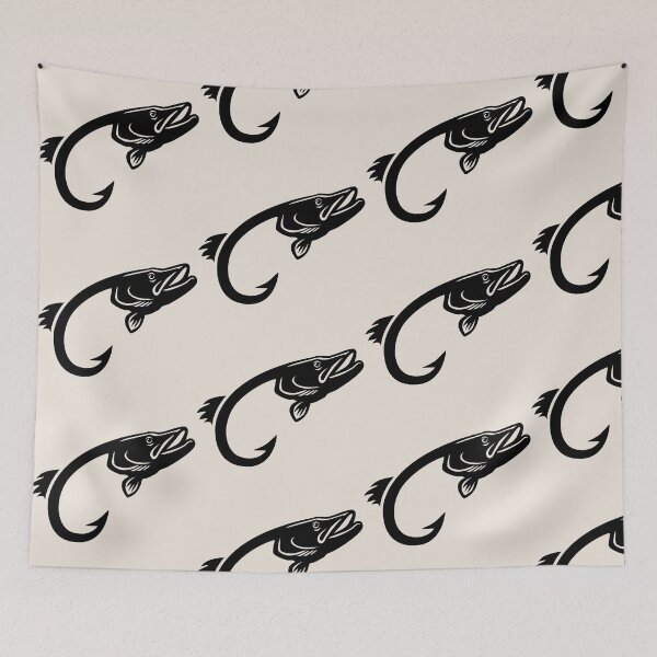 Item preview, Fishing Hook Musky Sticker designed and sold by BlueSkyTheory.