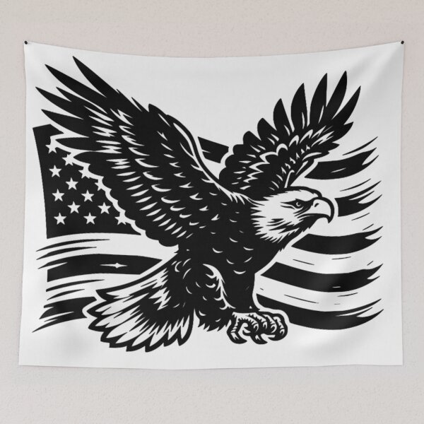 Artikelvorschau, Adler mit amerikanischer Flagge entworfen und verkauft von Rob5Designs.