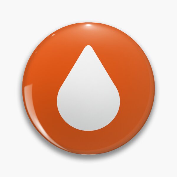 Item preview, Orange Aesthetic Lumon Water Drop designed and sold by eckstickers.