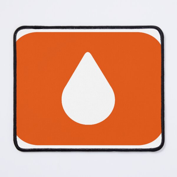Item preview, Orange Aesthetic Lumon Water Drop designed and sold by eckstickers.
