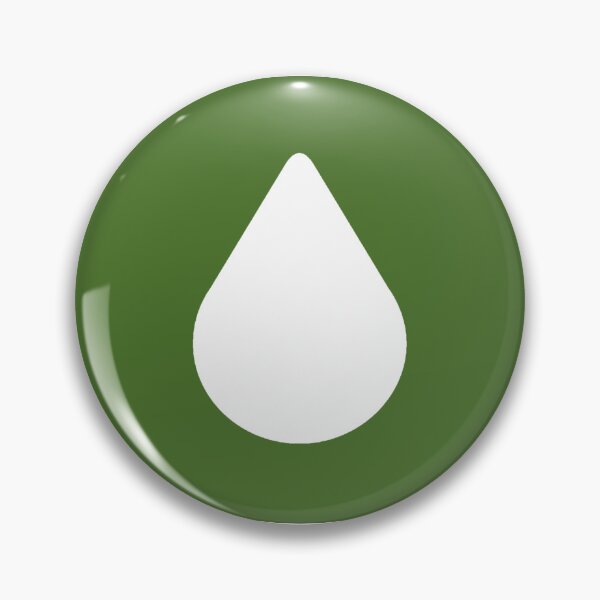 Item preview, Green Aesthetic Lumon Water Drop designed and sold by eckstickers.