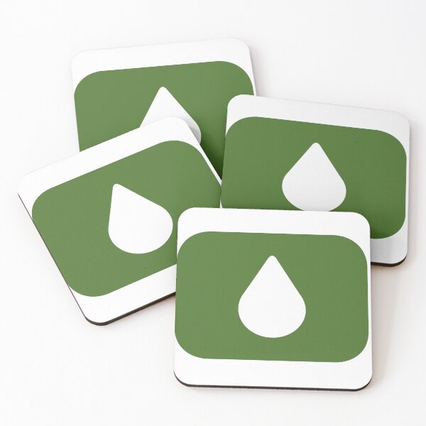 Item preview, Green Aesthetic Lumon Water Drop designed and sold by eckstickers.