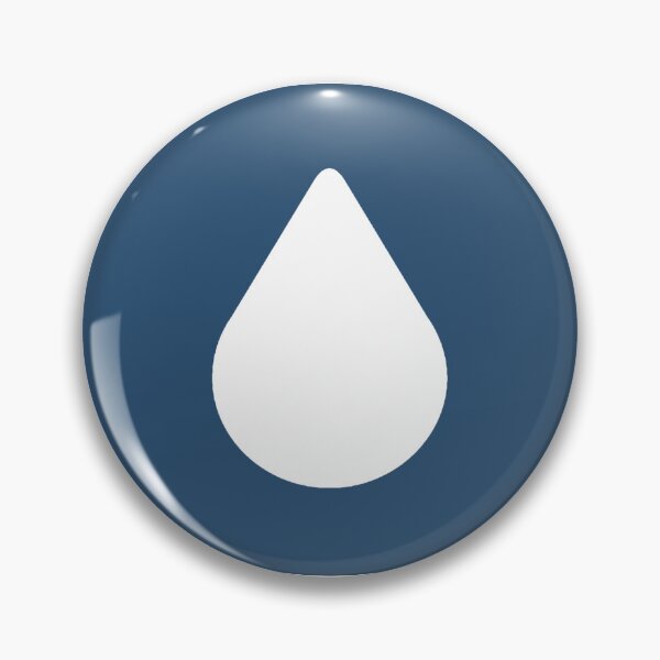 Item preview, Blue Aesthetic Lumon Water Drop designed and sold by eckstickers.