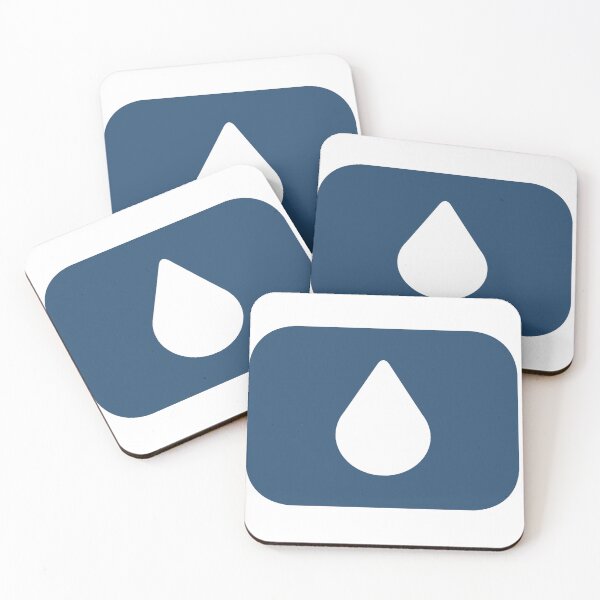 Item preview, Blue Aesthetic Lumon Water Drop designed and sold by eckstickers.