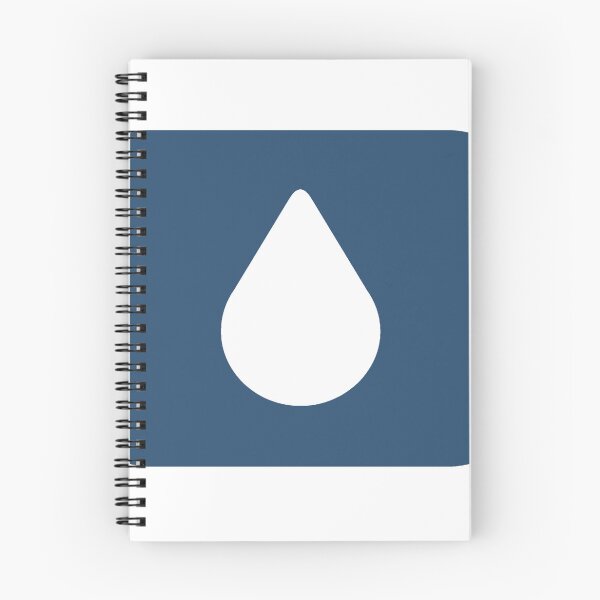 Aperçu de l'œuvre Goutte d'eau Lumon esthétique bleue créée et vendue par eckstickers.