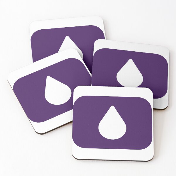 Item preview, Purple Aesthetic Lumon Water Drop designed and sold by eckstickers.