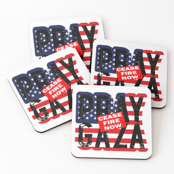 Item preview, Cease Fire Now; Pray Gaza; USA; designed and sold by StickerApe.