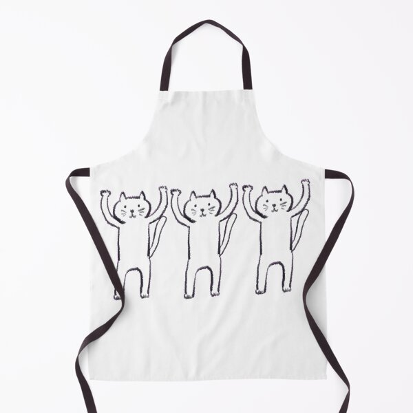 Item preview, Three Cats Leaping For Joy, Touch Of Smudged Pen Style designed and sold by Hitomi Teira.