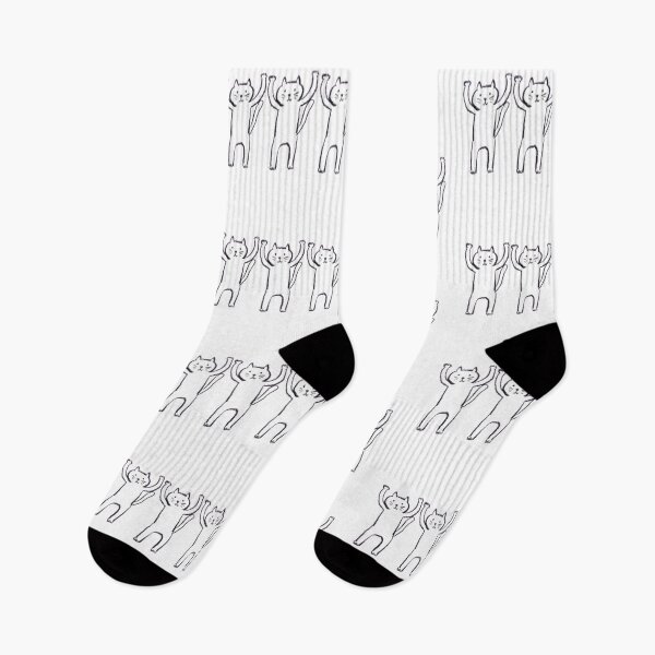 Item preview, Three Cats Leaping For Joy, Touch Of Smudged Pen Style designed and sold by Hitomi  Teira.