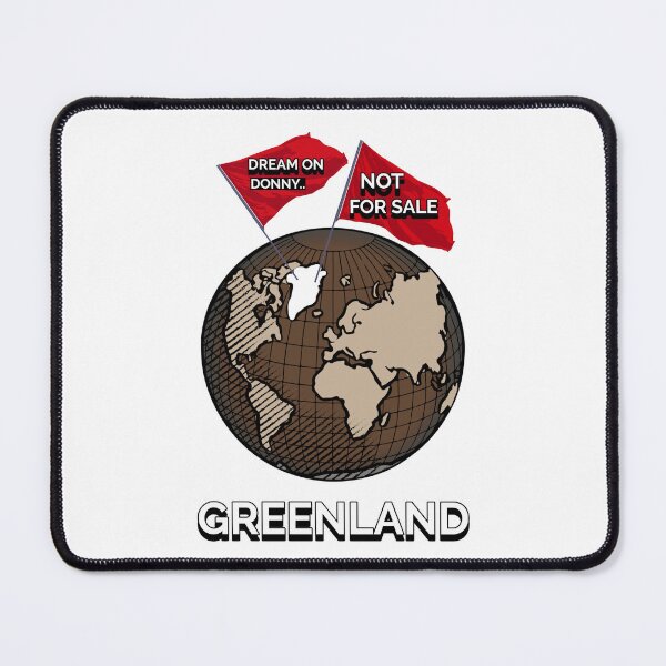 Item preview, Greenland Map On A Globe Not For Sale Greenlander Land Of Sovereignty And Freedom designed and sold by GraTEEtude.