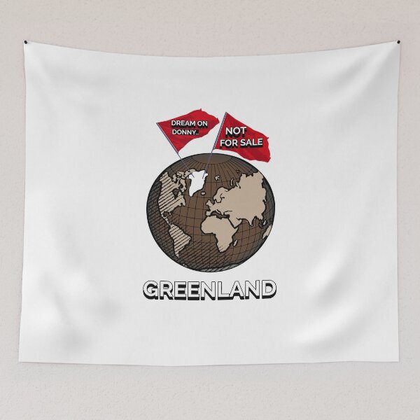 Item preview, Greenland Map On A Globe Not For Sale Greenlander Land Of Sovereignty And Freedom designed and sold by GraTEEtude.
